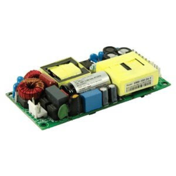 Cui Inc AC to DC Power Supply, 80 to 264V AC, 48V DC, 180W, 3.75A, Chassis VMS-180-48